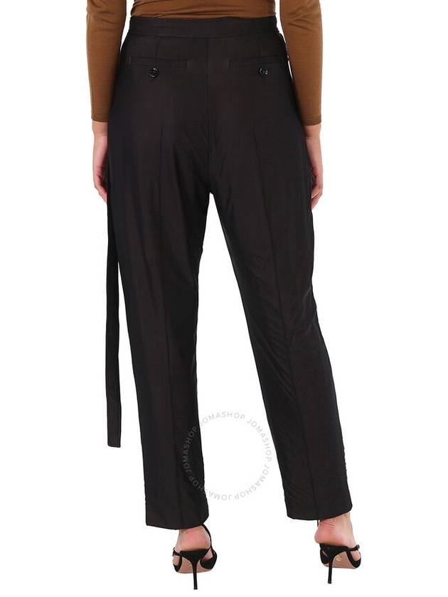 Chiffon Jersey Straight Pants Black - BURBERRY - BALAAN 4