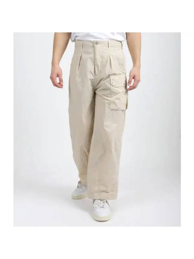 Snap Pocket Cargo Straight Pants White - TEN C - BALAAN 1