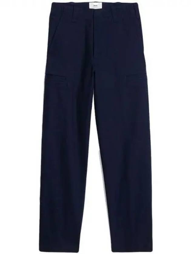 Ami cotton wide leg pants - AMI - BALAAN 1