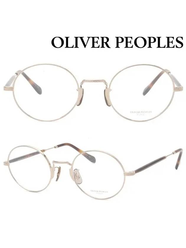 Titanium Glasses Frame OV1173TD 5035 Welden Fashion Round Gold Frame - OLIVER PEOPLES - BALAAN 1