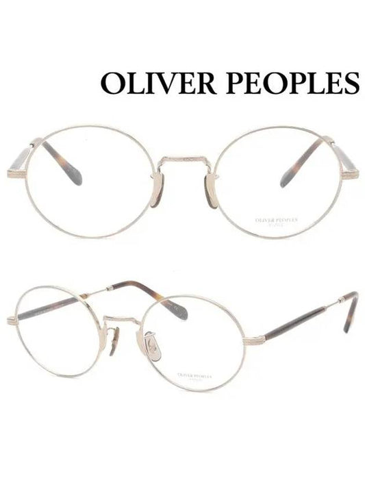 Titanium Glasses Frame OV1173TD 5035 Welden Fashion Round Gold Frame - OLIVER PEOPLES - BALAAN 1