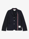 Stripe Detail Cotton Jacket Navy - THOM BROWNE - BALAAN 2