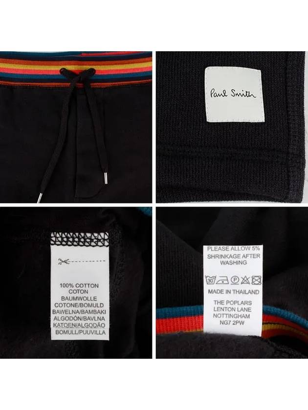 Striped Washing Banding Shorts Black - PAUL SMITH - BALAAN.