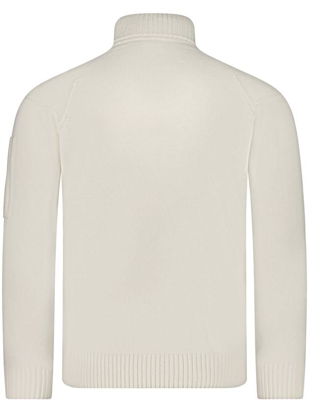 Lambswool GRS Knit Turtleneck White - CP COMPANY - BALAAN 4