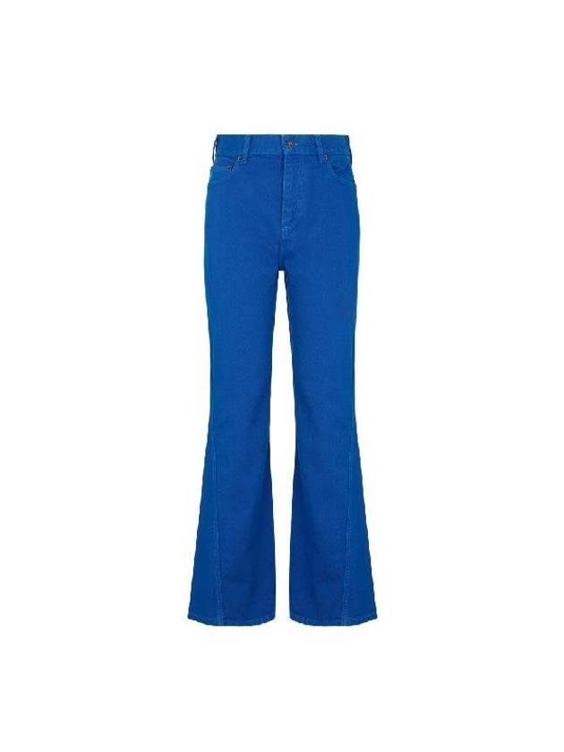 Twist Flare Denim Cotton Jeans Blue - LOEWE - BALAAN 1