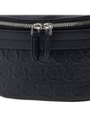 Gancini Waist Belt Bag Black - SALVATORE FERRAGAMO - BALAAN 7