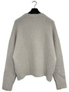 De Coeur V-Neck Cardigan Pearl Grey - AMI - BALAAN 5