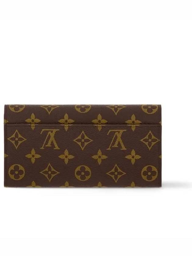 Sarah Monogram Long Wallet Brown Rose - LOUIS VUITTON - BALAAN 4