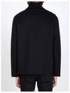 Anagram Embossed Workwear Wool Cashmere Blend Jacket Black - LOEWE - BALAAN 4