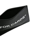 slogan print card wallet black - OFF WHITE - BALAAN 5