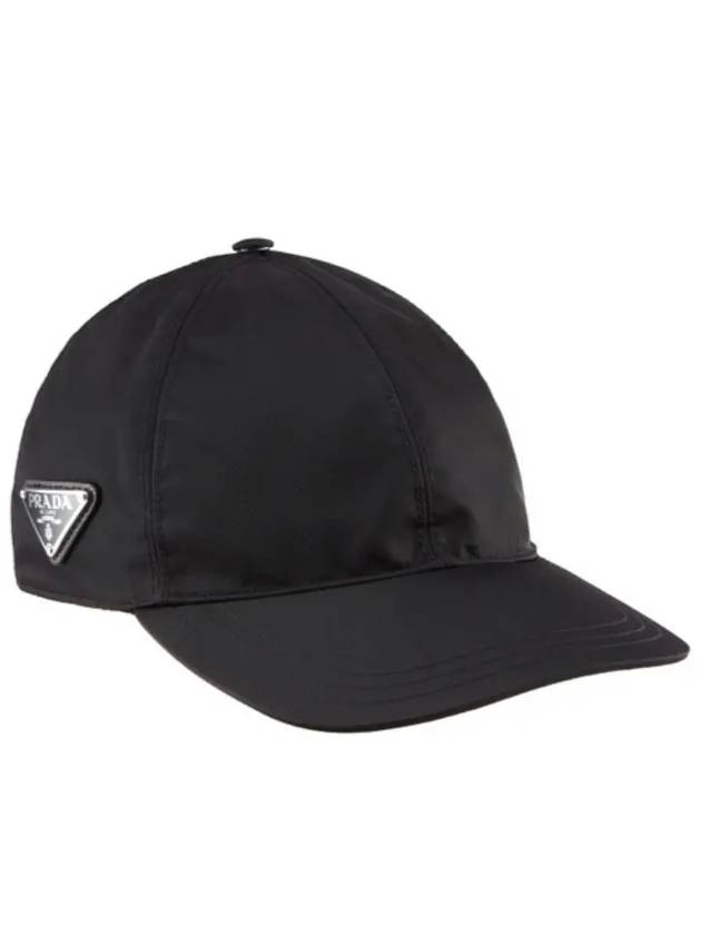 triangle logo re-nylon ball cap black - PRADA - BALAAN 2