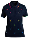 Mini Icon Tech Pique Polo Shirt Twilight - G/FORE - BALAAN 2