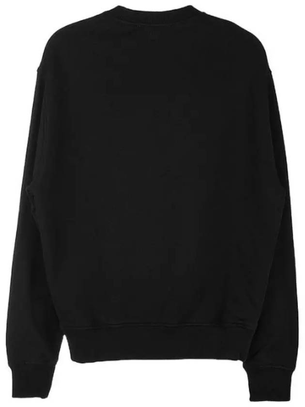 Small Heart Logo Sweatshirt Black - AMI - BALAAN 3