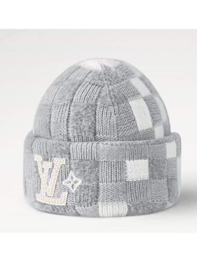 Crush Damouflage Pearl Beanie Light Grey - LOUIS VUITTON - BALAAN 4