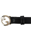 Blondie Thin Leather Belt Black - GUCCI - BALAAN 6