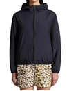 Fegeo Logo Patch Zip Up Hoodie Black - MONCLER - BALAAN 3