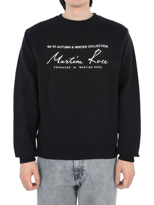 Men s logo printing sweatshirt black CMR601FL - MARTINE ROSE - BALAAN 1