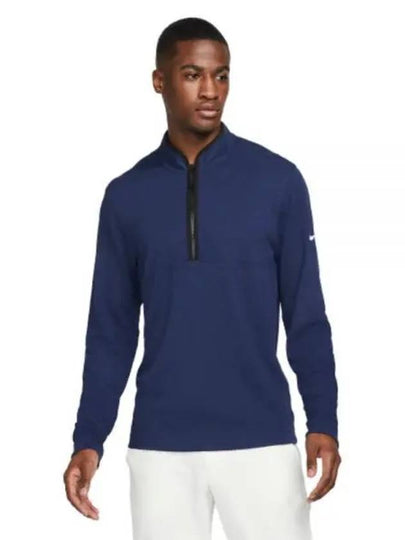 Men's Dri Fit Victory Half Zip Long Sleeve T-Shirt Navy - NIKE - BALAAN 2