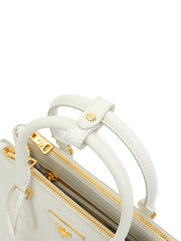 Galleria Saffiano Leather Small Tote Bag White - PRADA - BALAAN 10