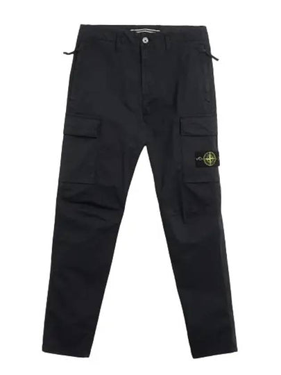 Supima Cotton Twill Stretch TC Straight Pants Navy - STONE ISLAND - BALAAN 2