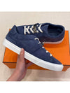 Men's Sneakers Calfskin Rose Gold Kelly Buckle Navy - HERMES - BALAAN 7