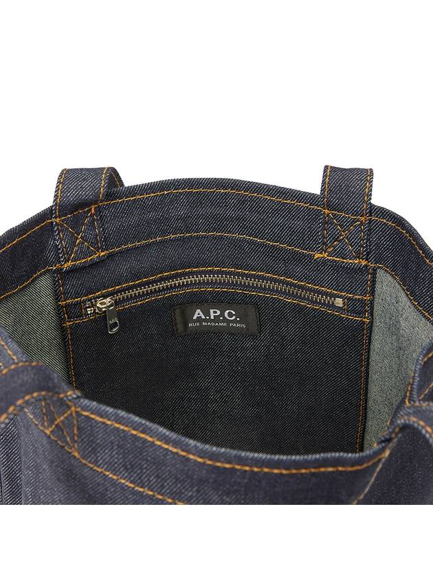 Logo Denim Axel Small Tote Bag Navy - A.P.C. - BALAAN 9