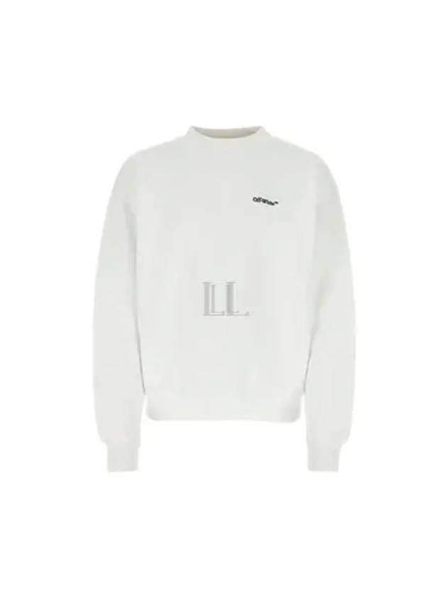 Embroidered Logo Sweatshirt White - OFF WHITE - BALAAN 2