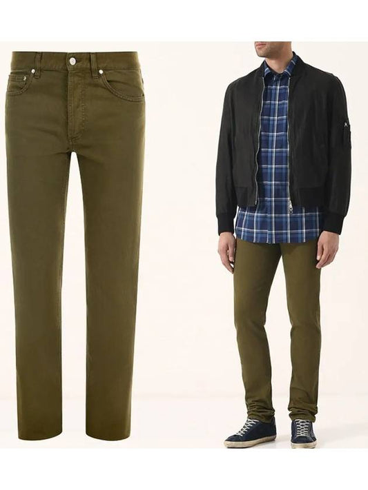 Red Patch Straight Pants Khaki - GIVENCHY - BALAAN 2