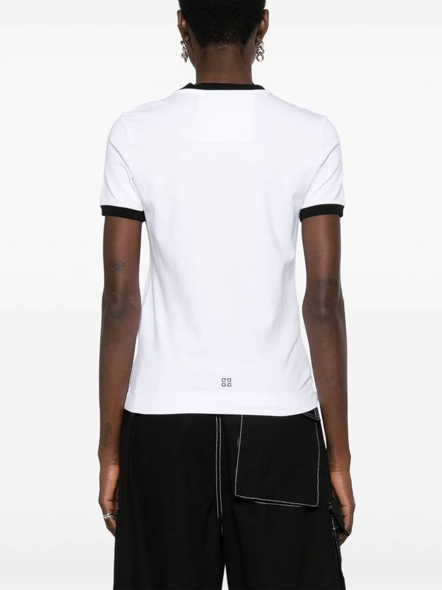 Archetype Slim Fit Cotton Short Sleeve T-Shirt White - GIVENCHY - BALAAN 5