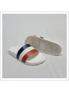 Striped Slippers White - MONCLER - BALAAN 7