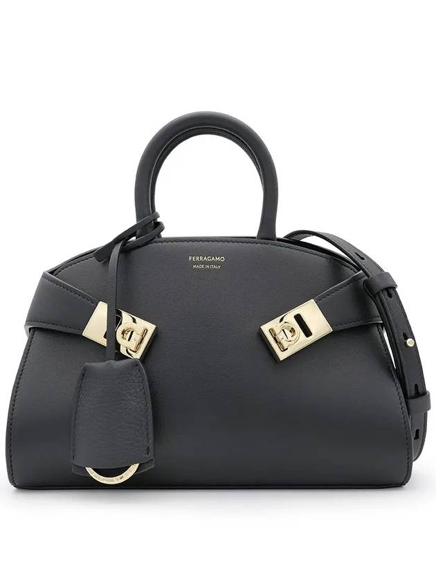 Hug Mini Bag Black - SALVATORE FERRAGAMO - BALAAN 2