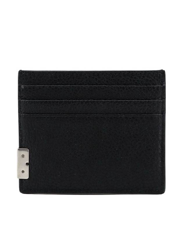 Grained Leather Card Wallet Black - BURBERRY - BALAAN 3