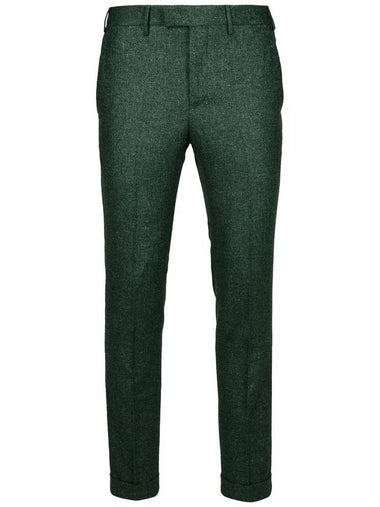 Pt01 Green Wool Blend Trousers - PT01 - BALAAN 1