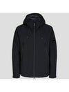 Men's Protech Lens Down Hooded Jacket Black - CP COMPANY - BALAAN 3