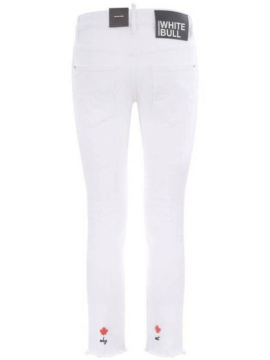 Men's Stretch Skater Jeans White - DSQUARED2 - BALAAN 2