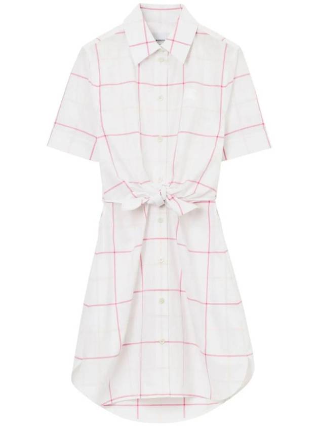 Posy Shirt Mini Dress 8072256 - BURBERRY - BALAAN 1