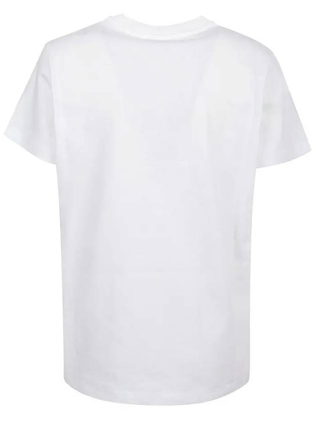 Women's Logo Print Short Sleeve T-Shirt White - MONCLER - BALAAN 4