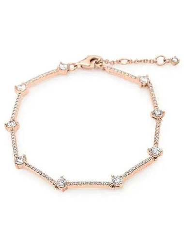 Sparkling Pave Bar Bracelet Rose Gold - PANDORA - BALAAN 1