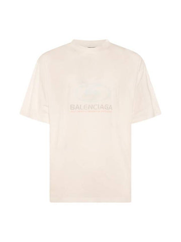 Surfer Medium Fit Short Sleeve T-Shirt White - BALENCIAGA - BALAAN 1