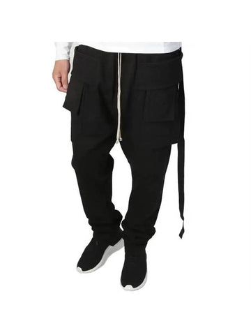 Creatch Cargo Drawstring Cargo Pants Black - RICK OWENS - BALAAN 1