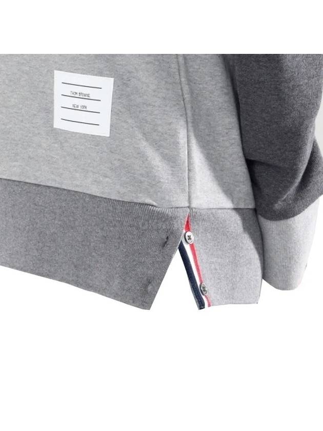 4 Bar Striped Knit Top Grey - THOM BROWNE - BALAAN 6