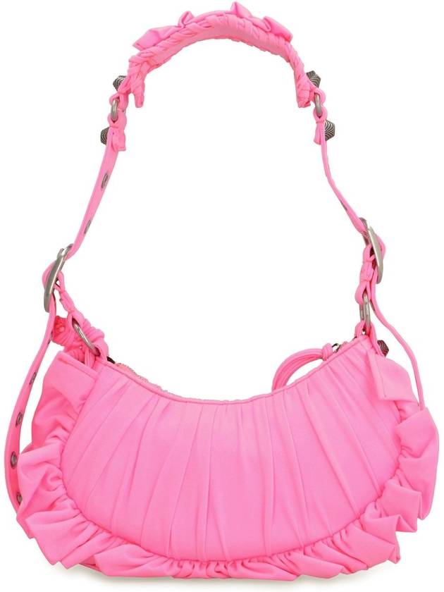 Lecagol ruffle detail XS shoulder bag acid pink - BALENCIAGA - BALAAN 4