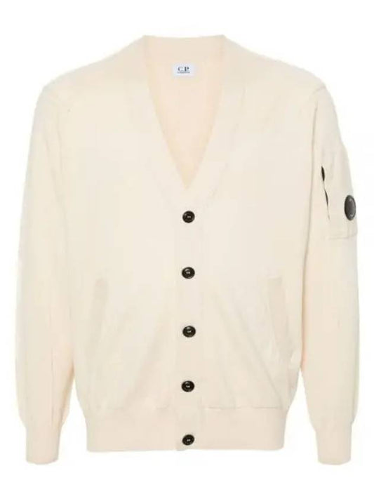 Lens Cotton Cardigan Beige - CP COMPANY - BALAAN 2