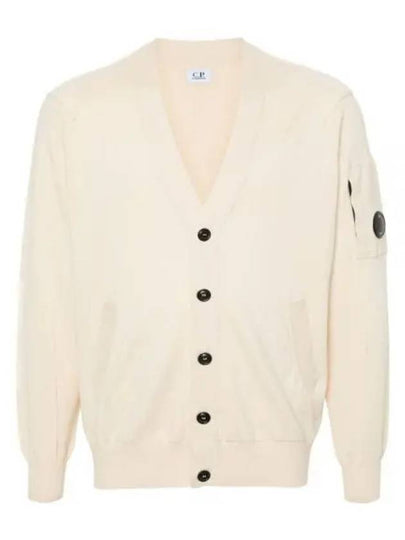 Lens Cotton Cardigan Beige - CP COMPANY - BALAAN 2