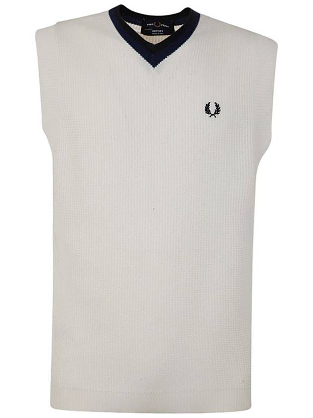 Fred Perry Fp V-Neck Knitted Tank Top Clothing - FRED PERRY - BALAAN 1