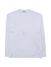 Logo Embroidered Cotton Long Sleeve T-shirt White - MIU MIU - BALAAN 2