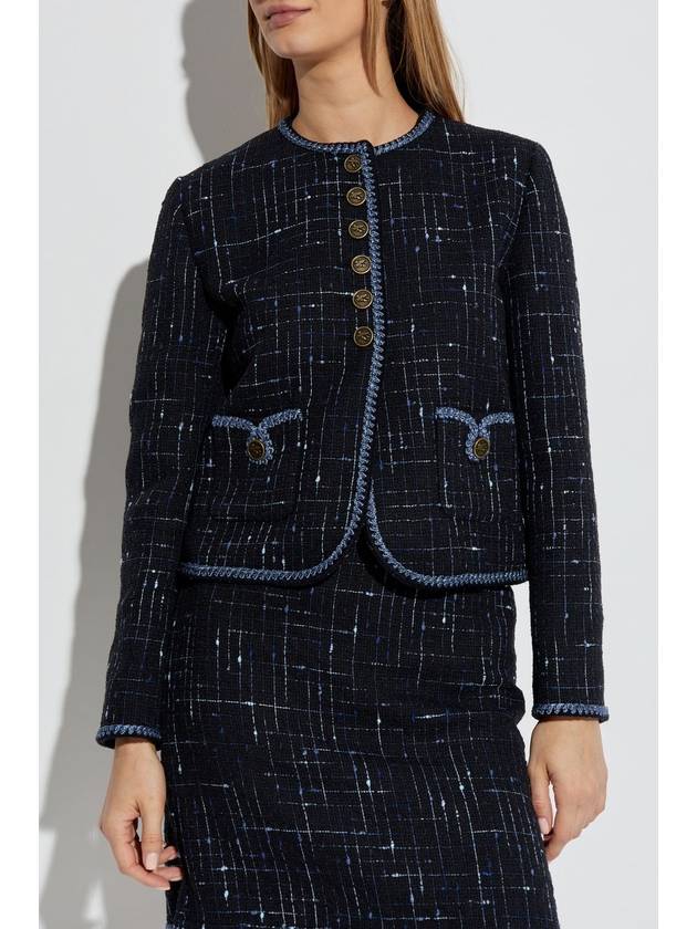 Etro Tweed Jacket, Women's, Navy Blue - ETRO - BALAAN 3