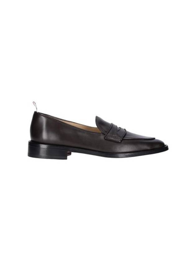 Grosgrain Loop Trim Loafers Brown - THOM BROWNE - BALAAN 2