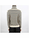 Heritage Cashmere Stripe Turtleneck White - CELINE - BALAAN 5