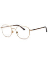 Eyewear Logo Square Metal Eyeglasses Gold - GUCCI - BALAAN 2